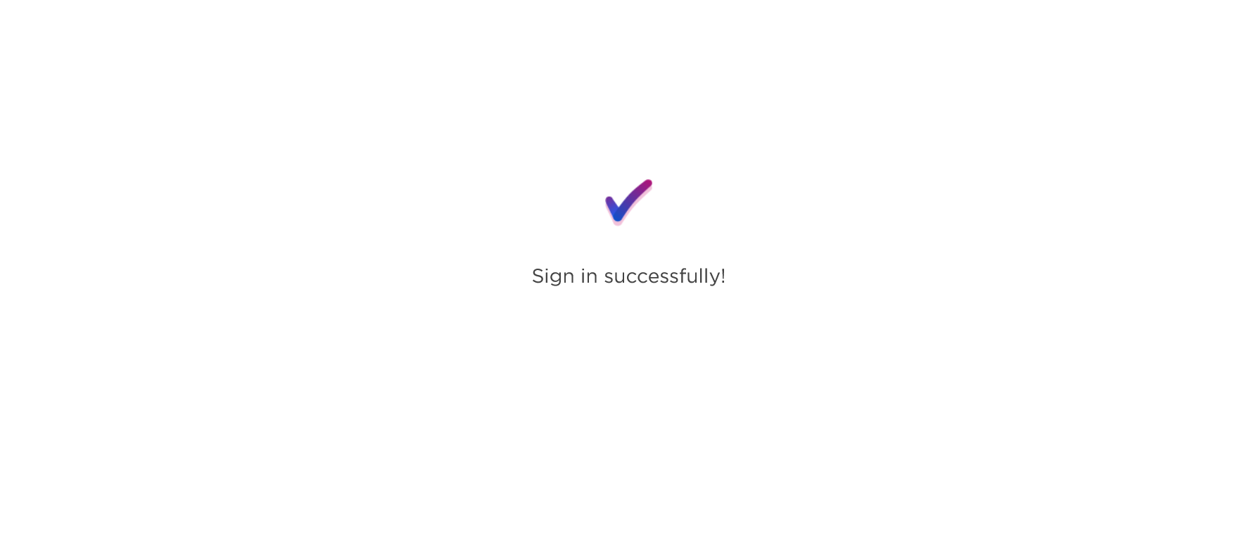 Screenshot of Lenovo ID showing a successful login message.
